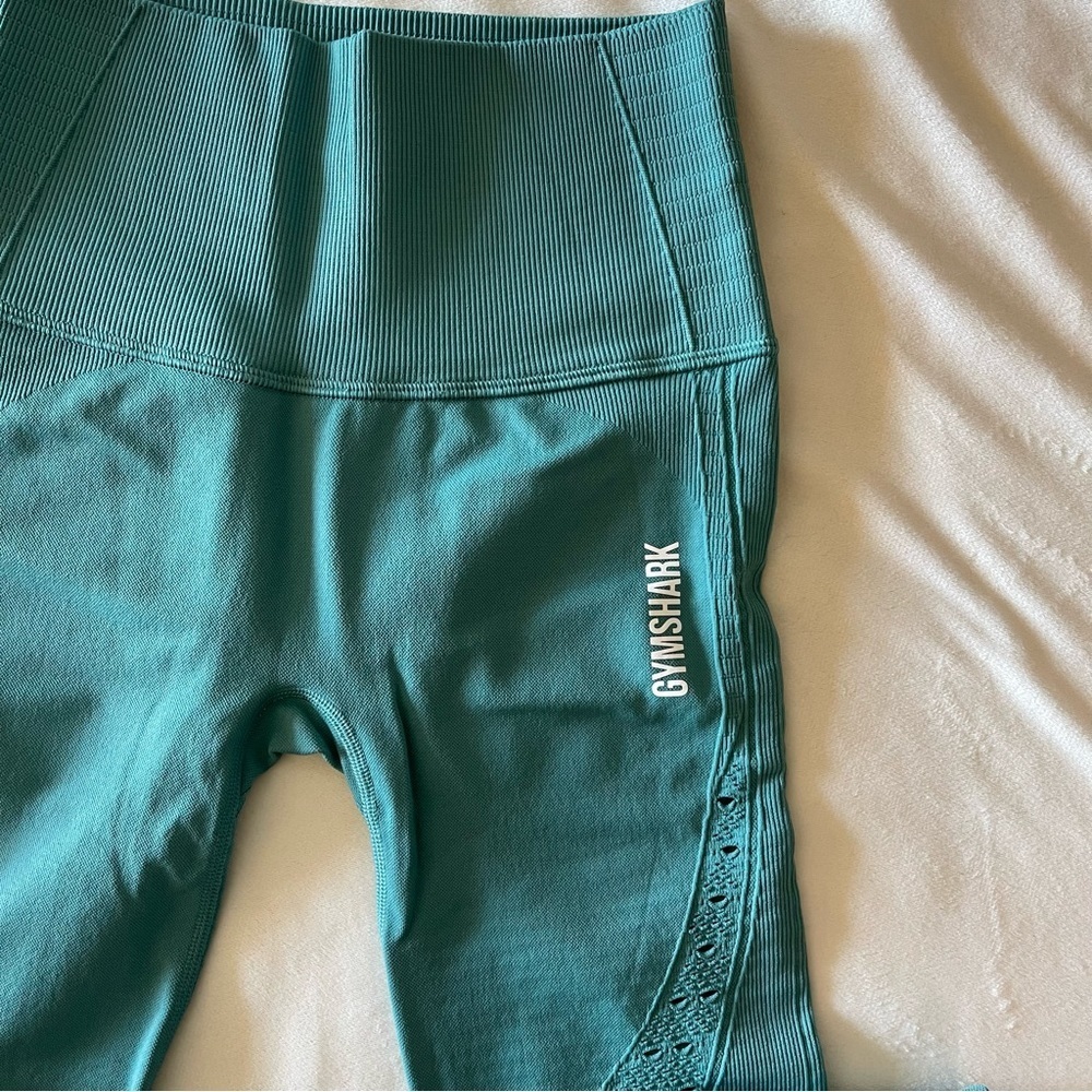 GYMSHARK Energy Seamless Leggings - Fauna Teal - Picture 3 of 9